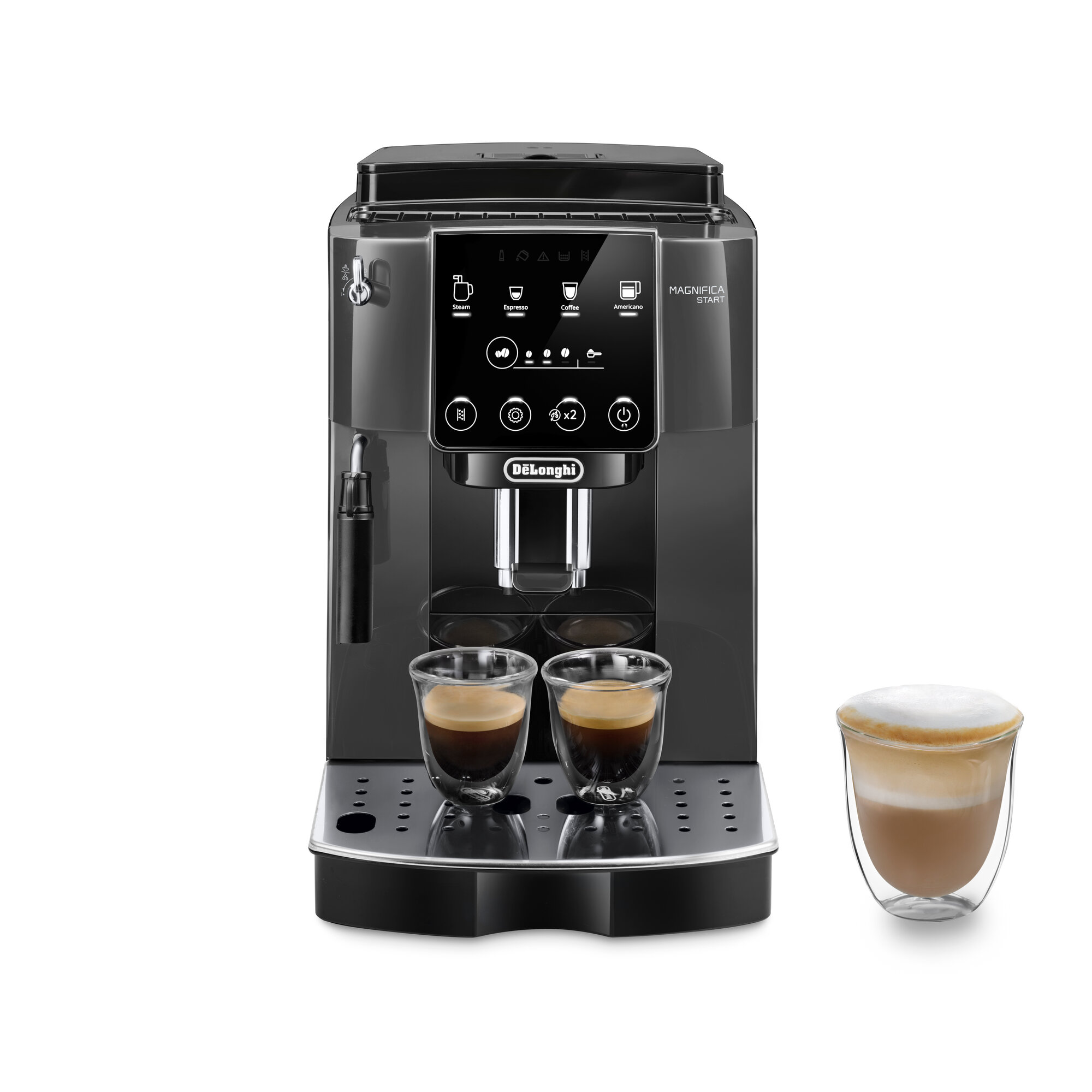 Кофемашина DeLonghi ECAM220.22. GB, черный, с ручным капучинатором